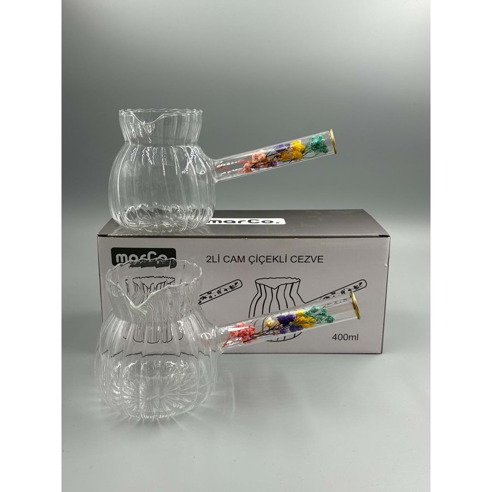 CAM 0046 CEZVE DESENLİ 2 Lİ