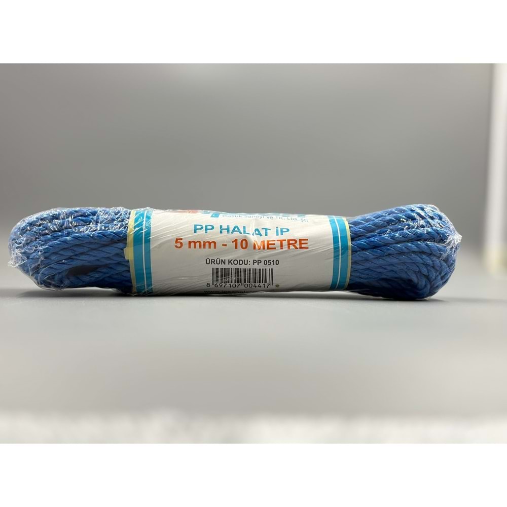 PP HALAT İPİ 5 MM 10 METRE İPSAN
