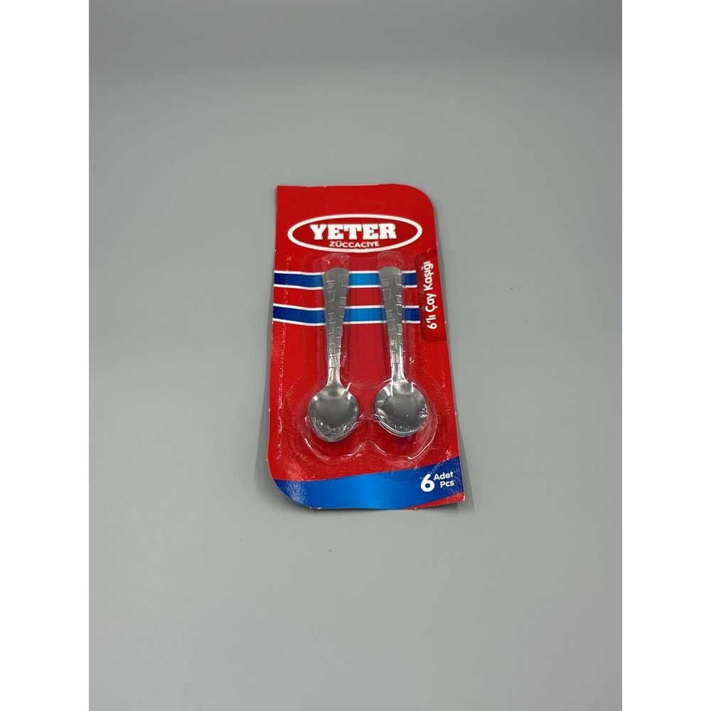 YETER ÇAY KAŞIK 6 LI VAKUMLU 256