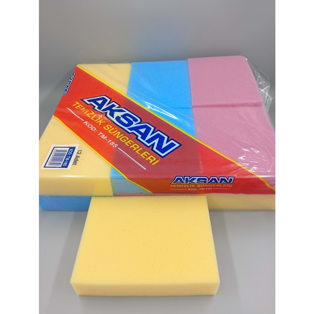 BULAŞIK RENKLİ SÜNGER 12 Lİ AKSAN