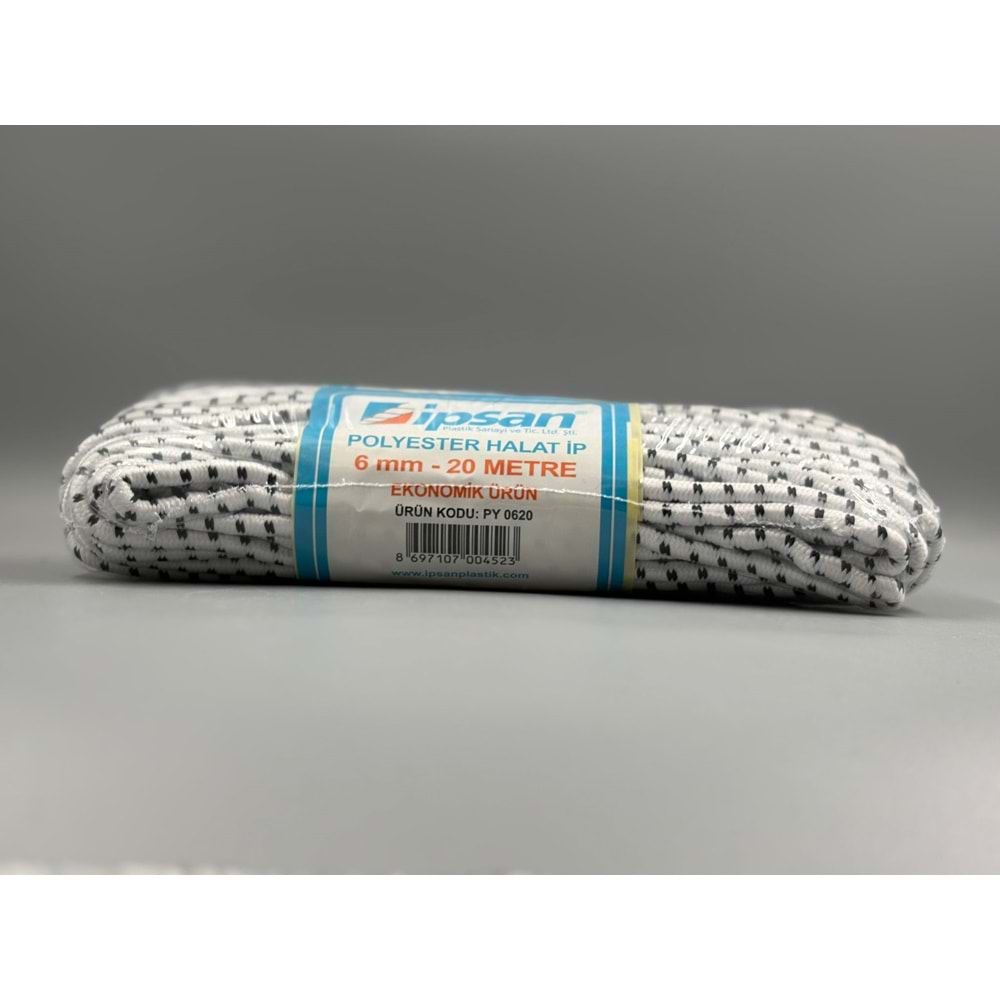PY HALAT İPİ 6 MM 20 METRE İPSAN
