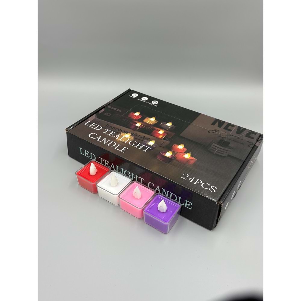 KARE 11269 RENKLİ LED MUM