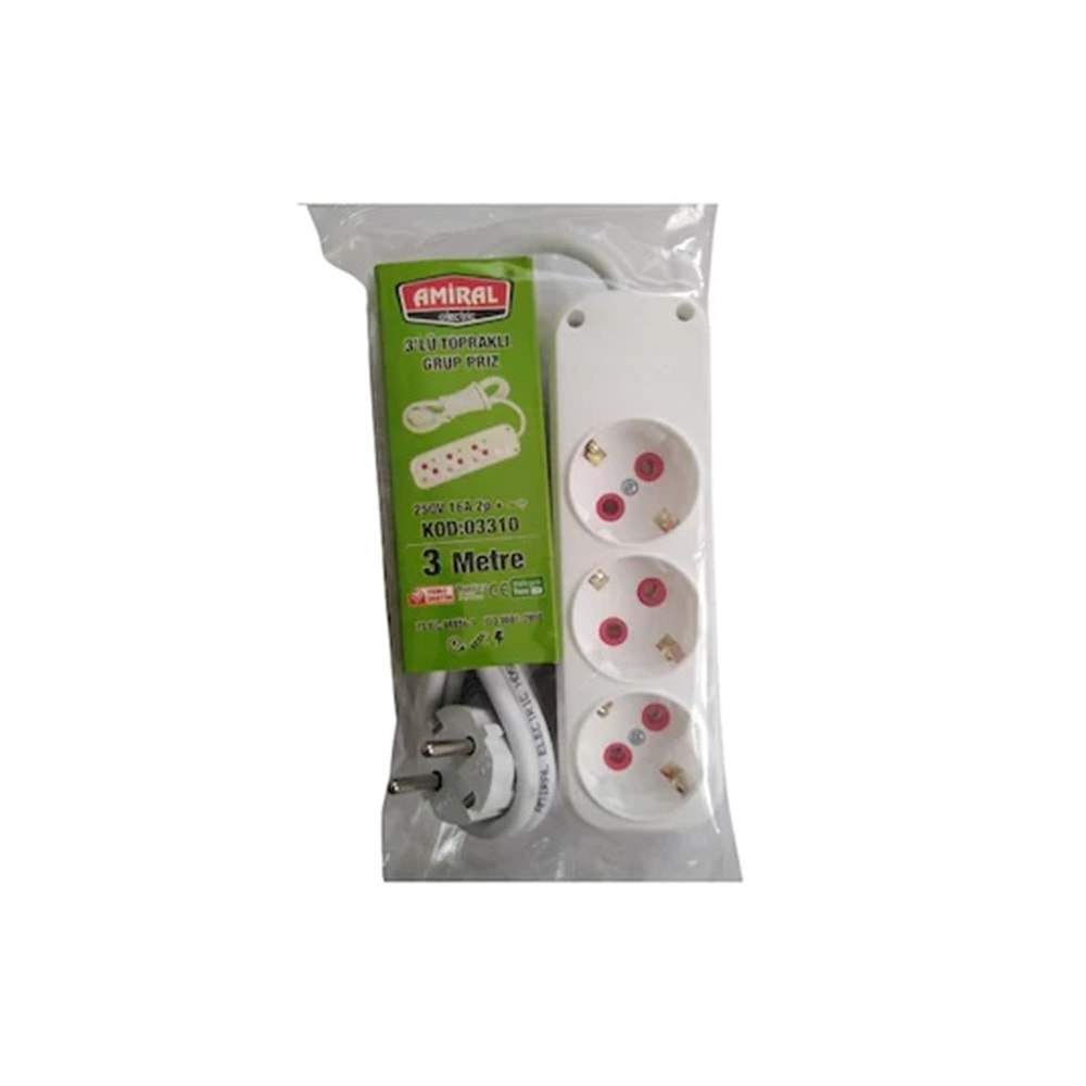 PRİZ 3 LÜ 3M. AMİRAL