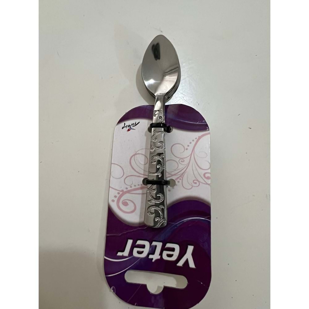 ÇİÇEKLİ TATLI KAŞIK 6 LI PK.