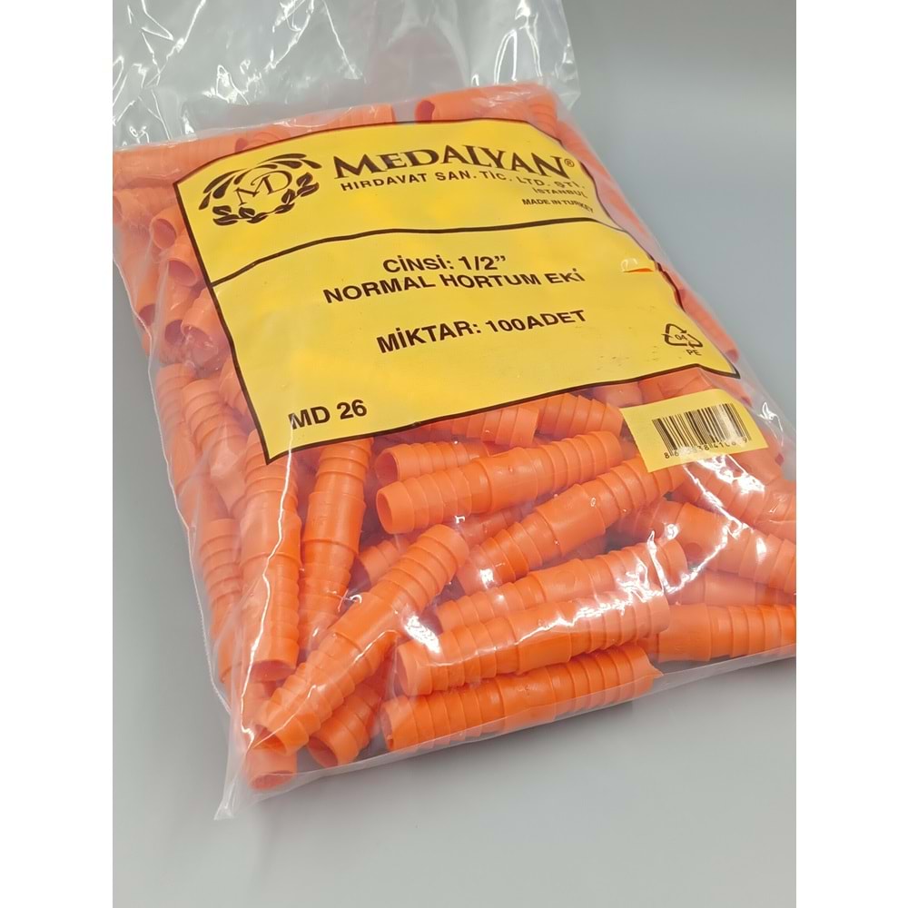 FİSKİYE MD 26 HORTUM EKİ İNCE 100 LÜ
