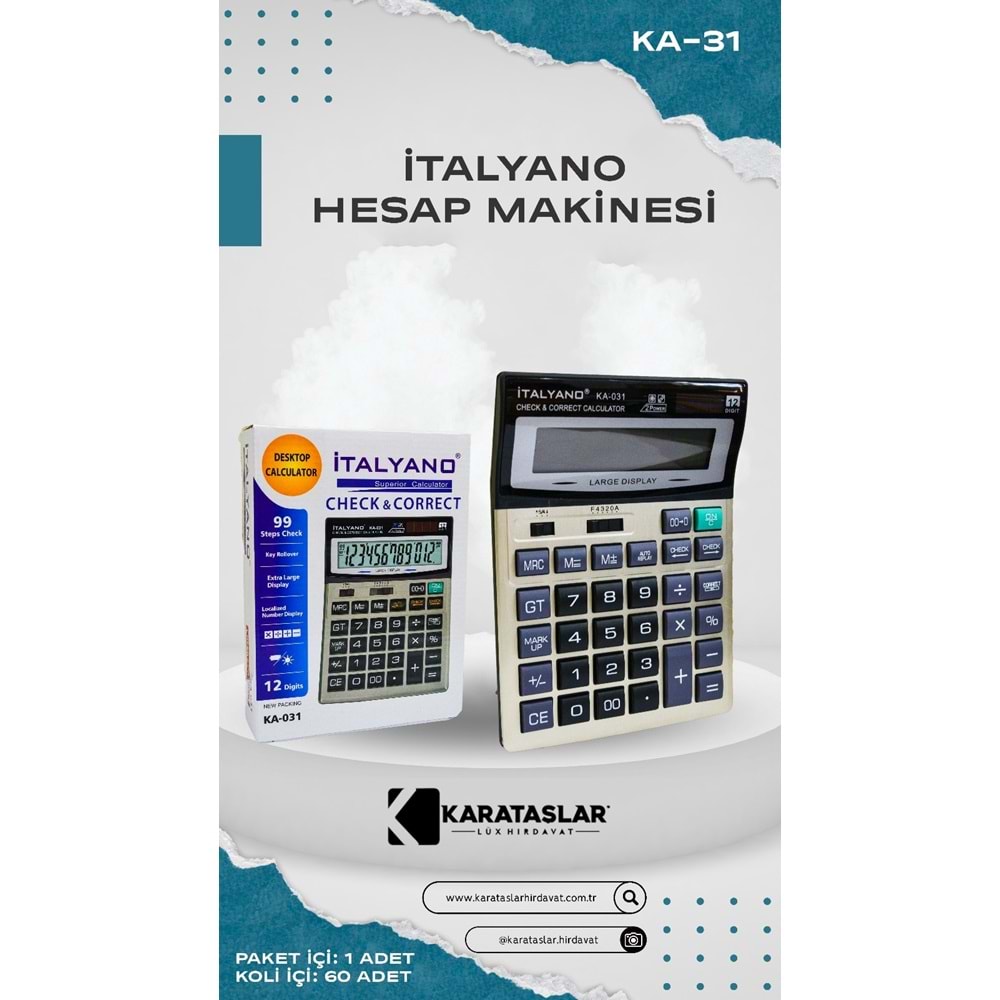 HESAP 031 MAKİNE