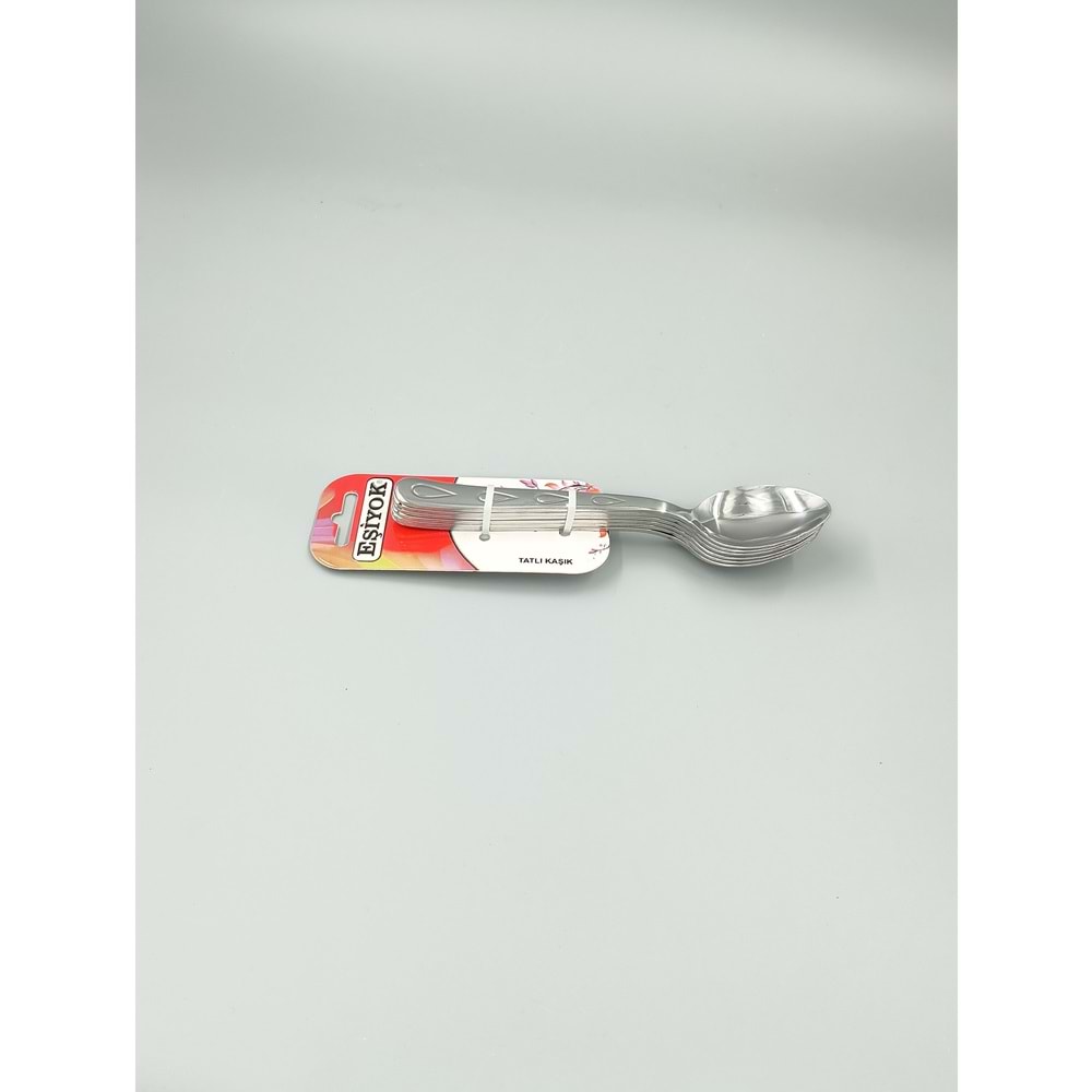 EŞİYOK DAMLA TATLI KAŞIK L 6 LI