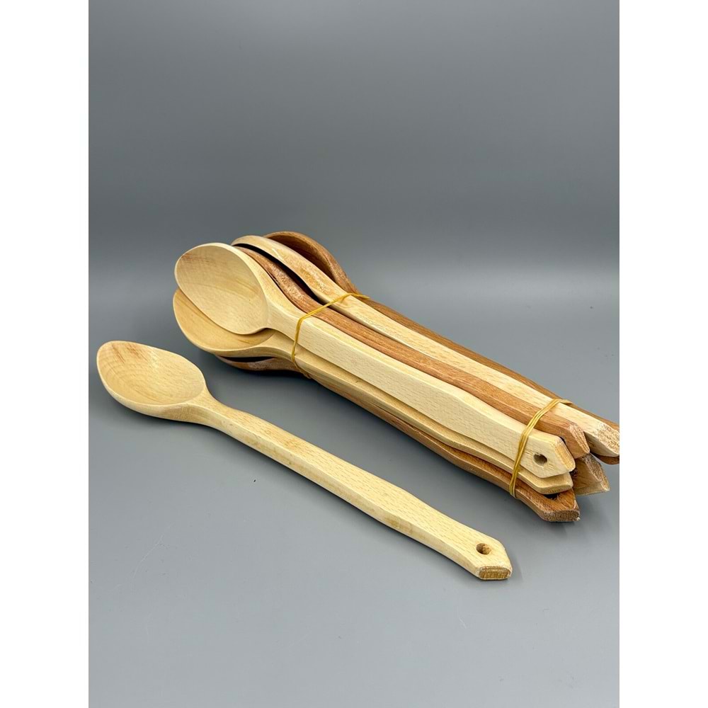 AĞAÇ KAŞIK BÜYÜK VERNİKLİ ASMALI TARAKLI