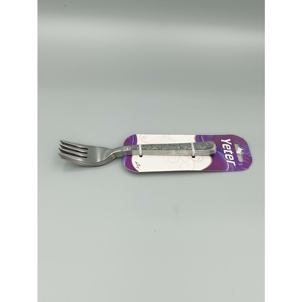 ÇİÇEKLİ YEMEK ÇATAL 6 LI PK.