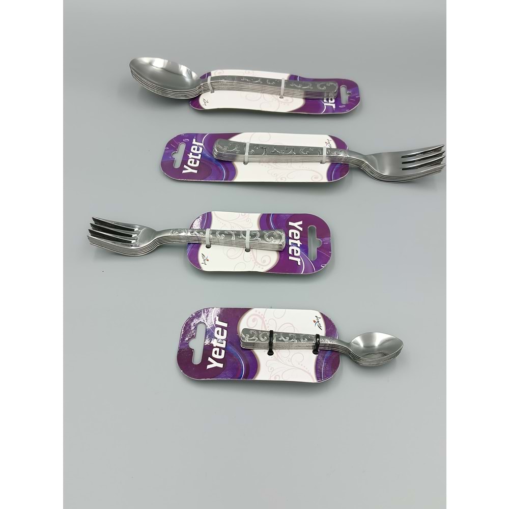 ÇİÇEKLİ TATLI ÇATAL 6 LI PK.