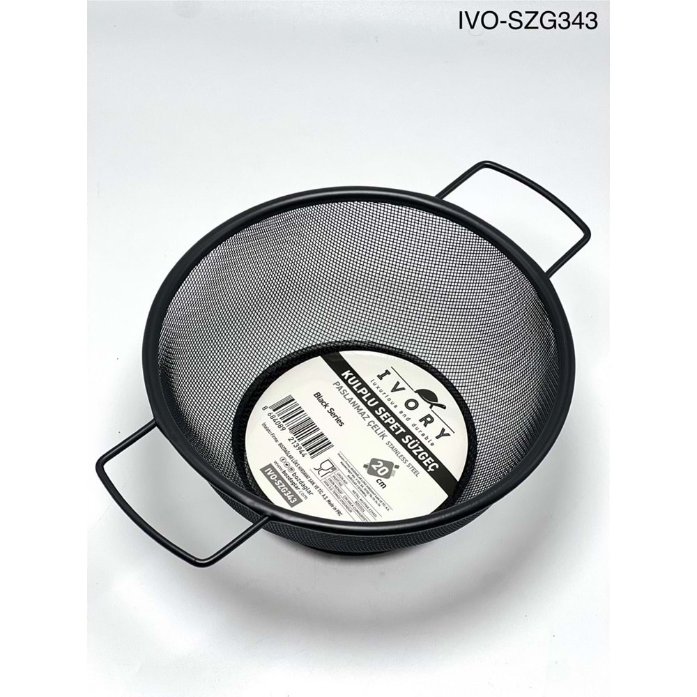 SÜZGEÇ SZG 343 KULPLU SİYAH KÇK