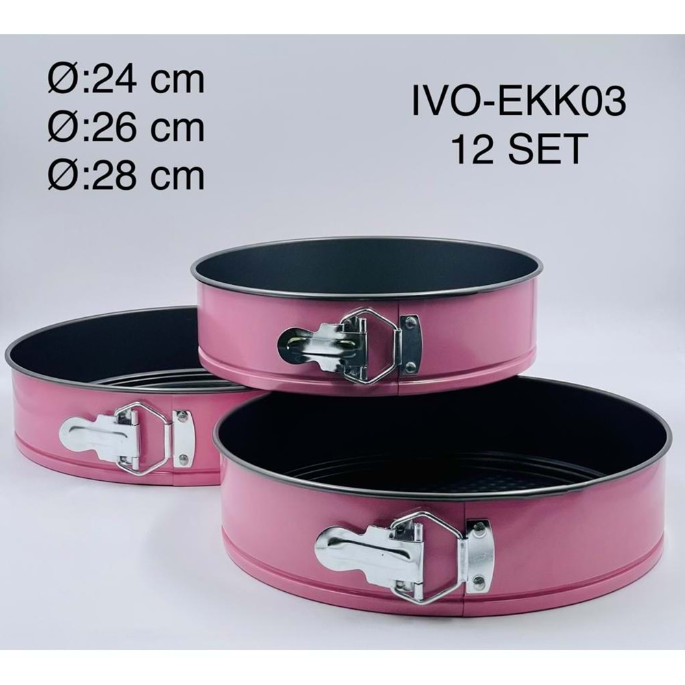 KELEPÇELİ EKK03 KEK KALIBI 3 LÜ