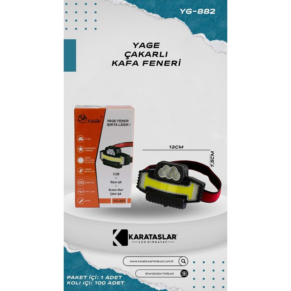 KAFA 882 FENERİ ÇAKARLI