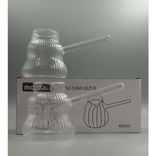 CAM 0031 CEZVE ÇİZGİLİ 2 Lİ