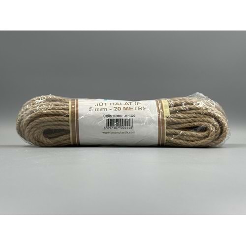 JÜT HALAT İPİ 5 MM 20 METRE İPSAN