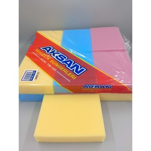 BULAŞIK RENKLİ SÜNGER 12 Lİ AKSAN