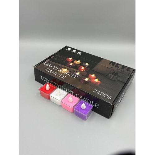 KARE 11269 RENKLİ LED MUM