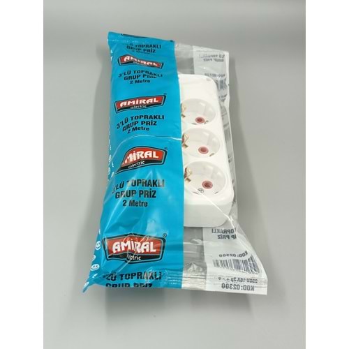 PRİZ 3 LÜ 2 M. AMİRAL