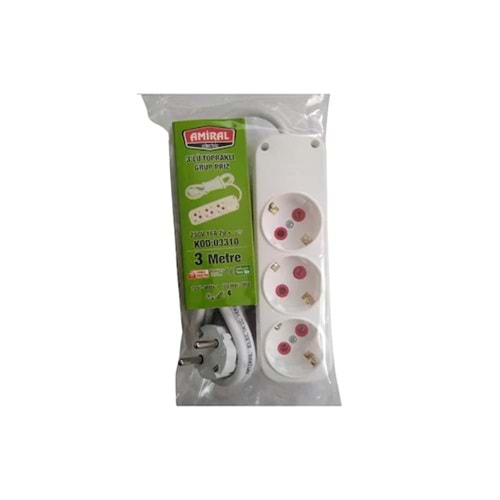 PRİZ 3 LÜ 3M. AMİRAL