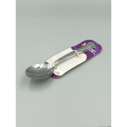 ÇİÇEKLİ YEMEK KAŞIK 6 LI PK.