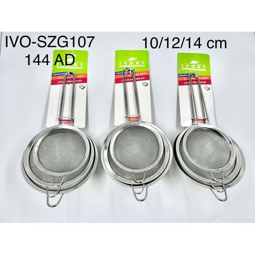 SÜZGEÇ 107 3 LÜ 10 12 14 CM BYK