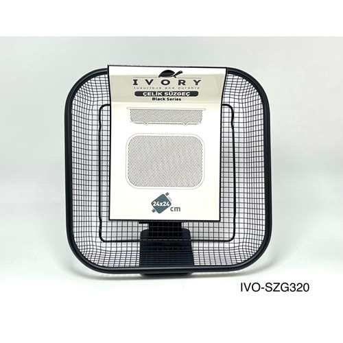 SÜZGEÇ 320 SİYAH 24 X 24 KARE