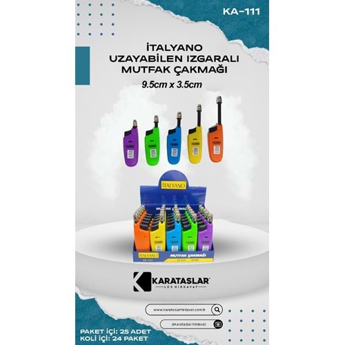 ÇAKMAK 111 UZAYAN 25 Lİ İTALYANO