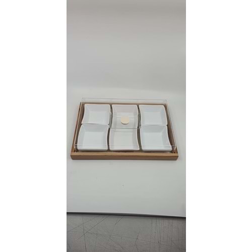 SİDE ECR AHŞAP 6 LI KAHVALTILIK