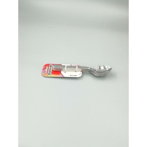 EŞİYOK DAMLA TATLI KAŞIK L 6 LI