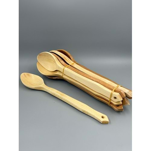 AĞAÇ KAŞIK BÜYÜK VERNİKLİ ASMALI TARAKLI