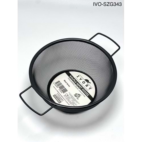 SÜZGEÇ SZG 343 KULPLU SİYAH KÇK