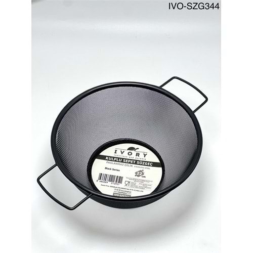 SÜZGEÇ SZG 344 KULPLU SİYAH ORT